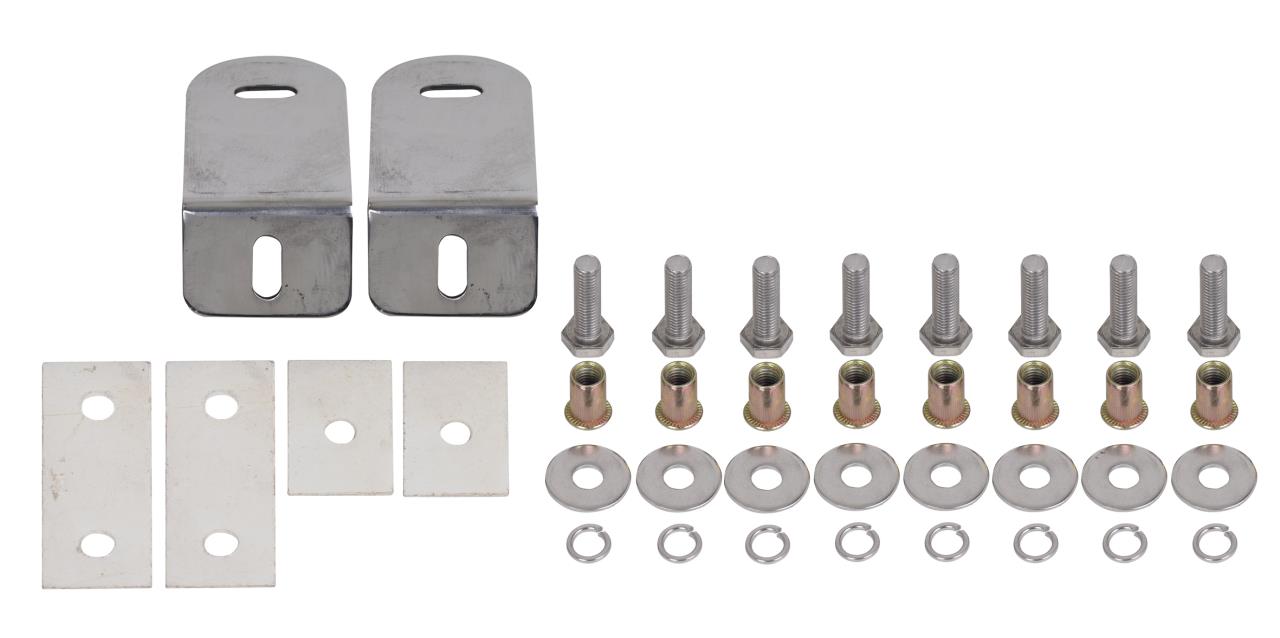 Edelstahl Lampenbügel universal für Flachdachtransporter (hochglanzpoliert)