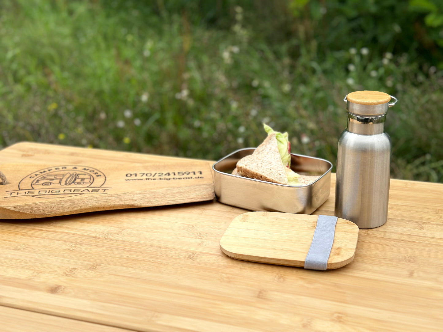 Lunchbox-Set, 2-tlg. Thermosflasche 300ml + Lunchbox