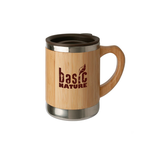 BasicNature Edelstahlbecher 'Bambus'