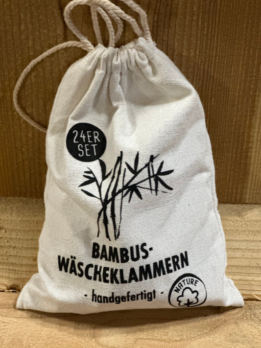 Wäscheklammern aus Bambus