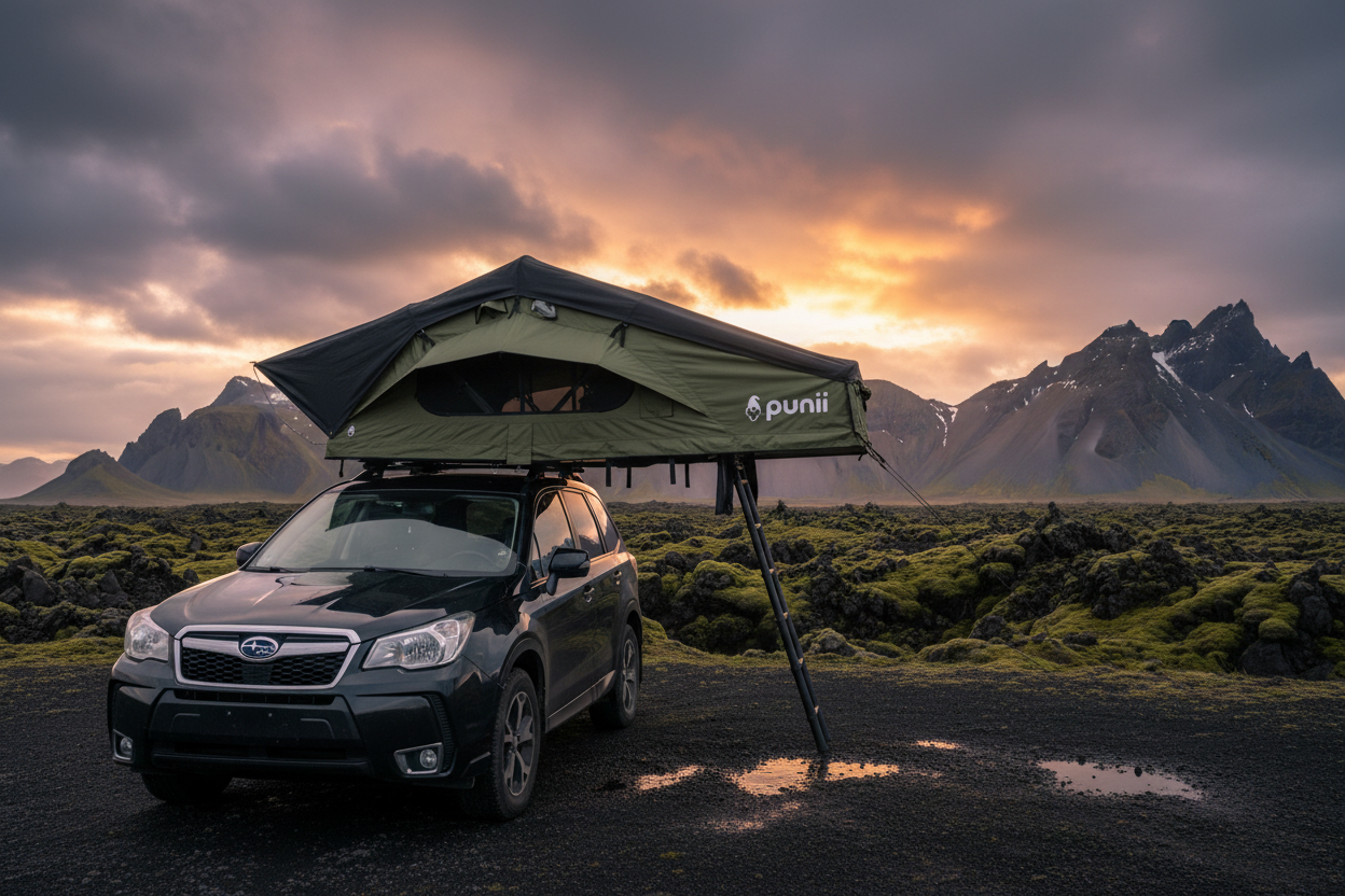 dachzelt 220x240 Punii - Dachzelt - Moenga XL (L: 240 x B: 220cm) – TheBigBeast