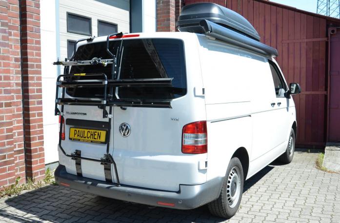 Paulchen Heckträger für VW T5/T6 mit Flügeltüren