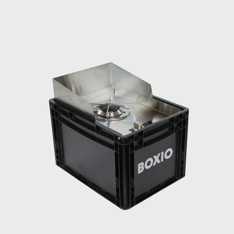 BOXIO COOK 2.0 – Der kompakte Gaskocher im Eurobox-Format