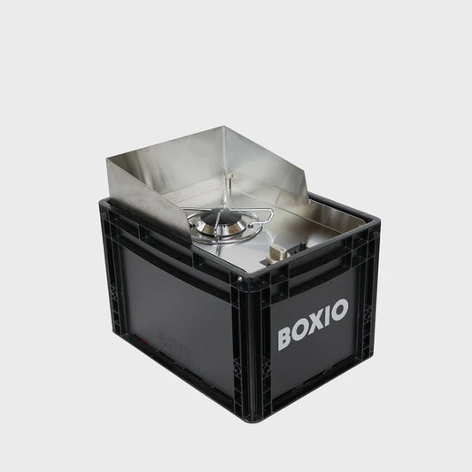 BOXIO COOK 2.0 – Der kompakte Gaskocher im Eurobox-Format