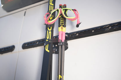 PUSHrack Skihalter für Skistöcke (für bis zu 2 Paar)