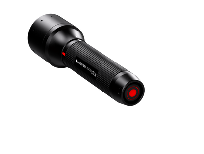LEDLENSER Taschenlampe P6R Core QC - Rotlicht, Grünlicht, Blaulicht und mit taktischem Abwehrlicht