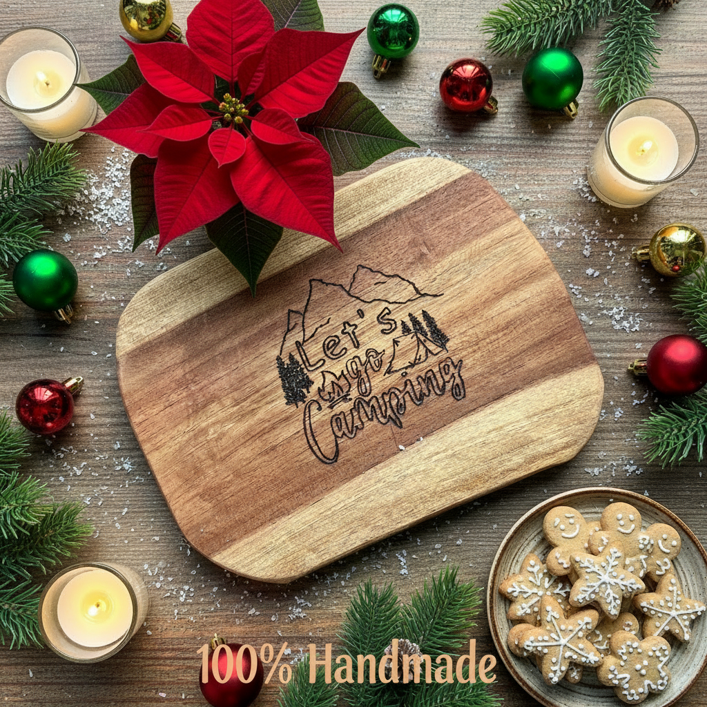 Teakholz-Brett personalisiert, Handarbeit